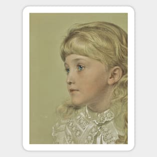 Portrait of May Gillilan by Frederick Sandys Magnet